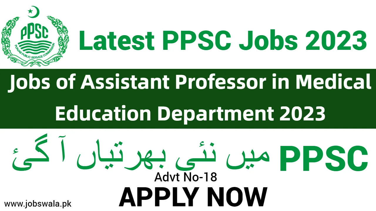 Jobs of Assistant Professor in Medical Education Department 2023